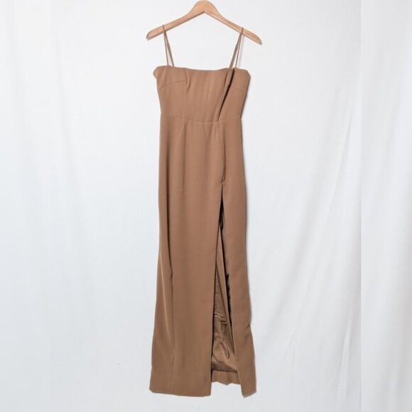 HOUSE OF CB Jaida Dress Toast Corset Maxi Dress M Medium - Picture 9 of 13